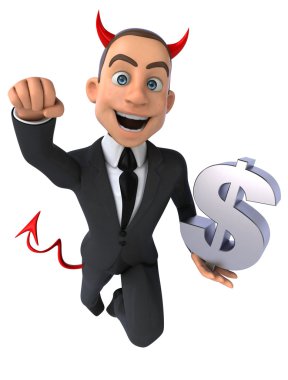 Eğlenceli karikatür işadamı