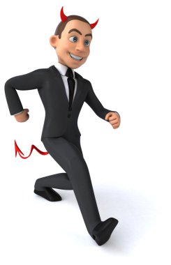 Eğlenceli karikatür işadamı