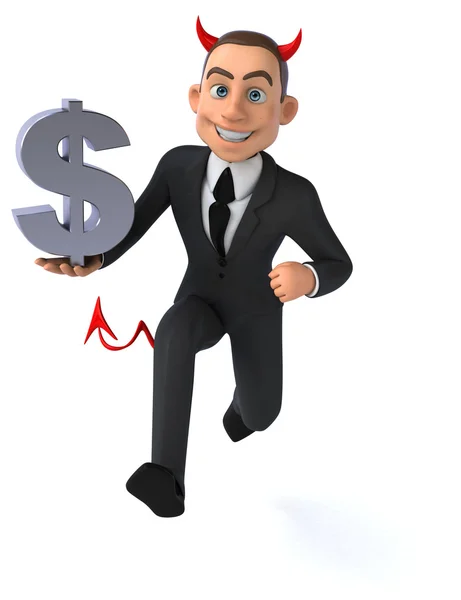 Fun cartoon businessman — Stock Photo, Image