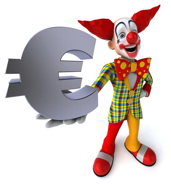 Fun cartoon clown — Stock Photo, Image