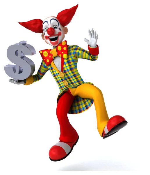 Fun cartoon clown — Stock Photo, Image