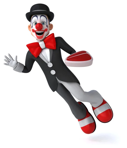 Fun cartoon clown — Stock Photo, Image