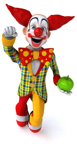 Fun cartoon clown — Stock Photo, Image