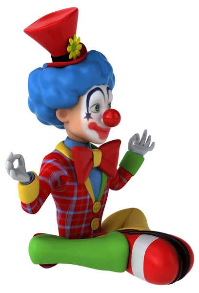 Fun cartoon clown — Stock Photo, Image