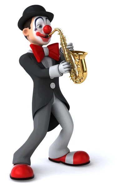 Spaß Cartoon Clown — Stockfoto