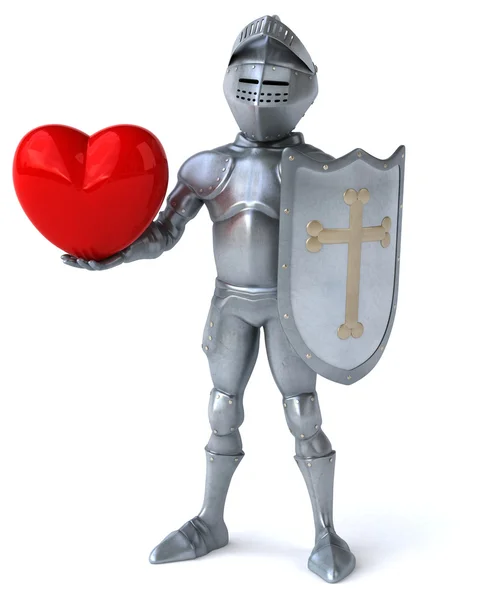 Fun cartoon knight — Stock Photo, Image