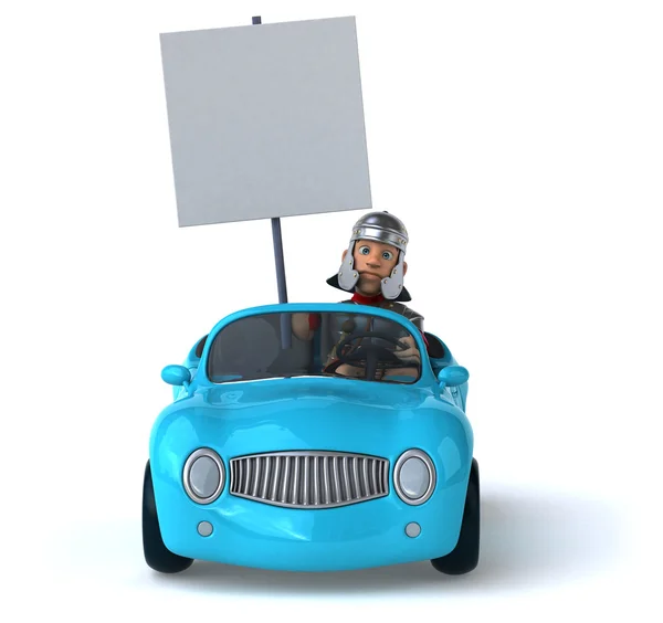 Spaßauto mit römischem Solider — Stockfoto