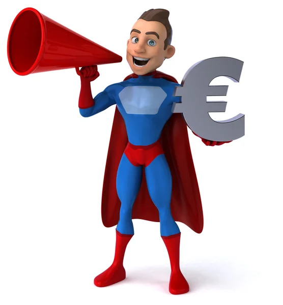 Fun cartoon superhero — Stock Photo, Image