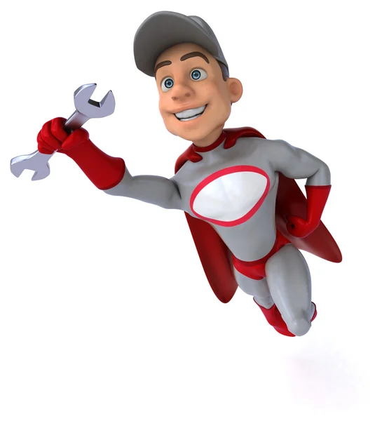 Cartoon-Supermechaniker — Stockfoto