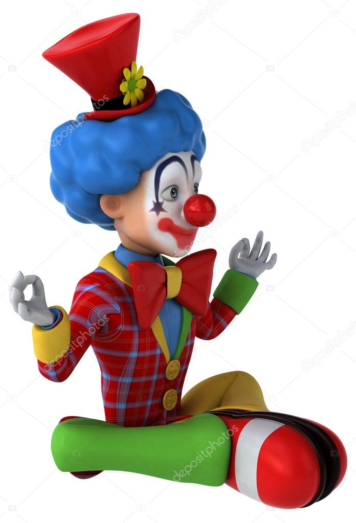Fun cartoon clown