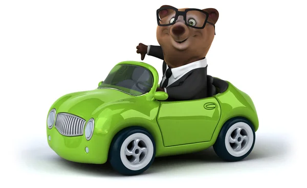 Fun cartoon bear — Stock Photo, Image