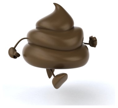 Fun cartoon poop clipart