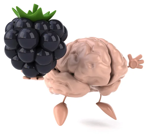 Zabawna kreskówka mózg — Zdjęcie stockowe