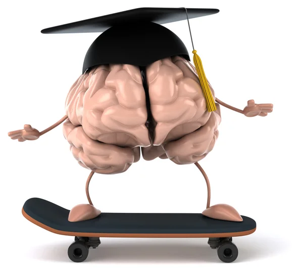 Fun cartoon Brain — Stock Photo, Image