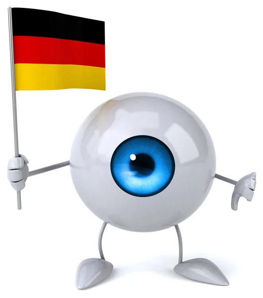 Lustiges Cartoon-Auge — Stockfoto