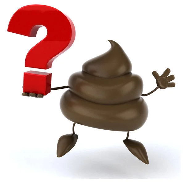 Spaß Cartoon Poop — Stockfoto