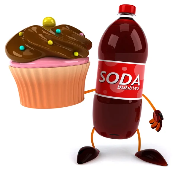 Leuke cartoon Soda — Stockfoto