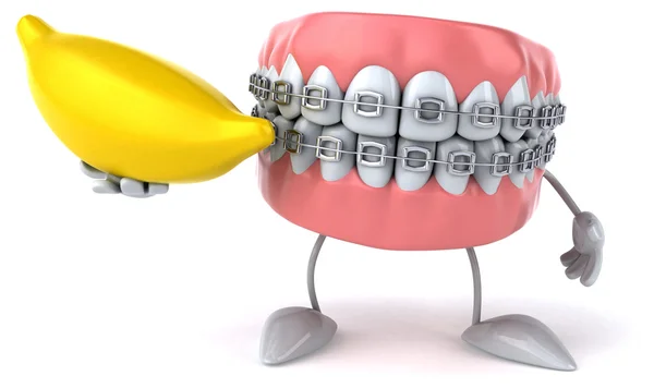 Fun cartoon teeth — Stock Photo, Image