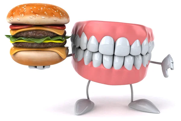 Diversión dientes de dibujos animados —  Fotos de Stock