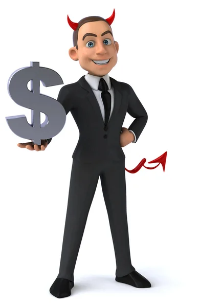 Fun cartoon businessman — Stock Photo, Image