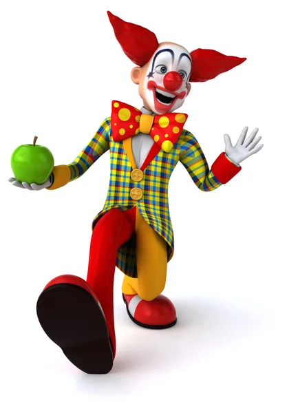 Веселый мультяшный клоун — стоковое фото