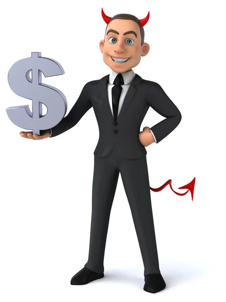 Leuke cartoon zakenman — Stockfoto