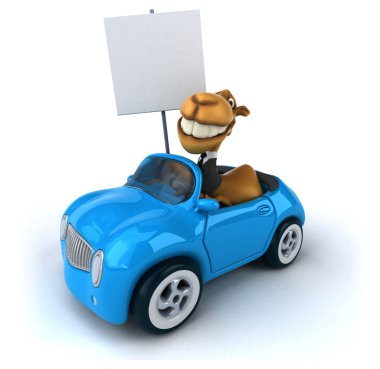 Eğlenceli çizgi film deve