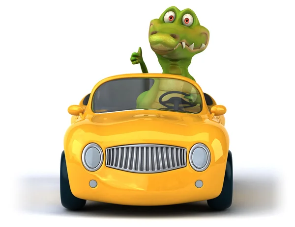 Fun cartoon crocodile — Stock Photo, Image