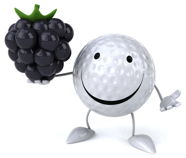 楽しい漫画ゴルフ ボール — ストック写真