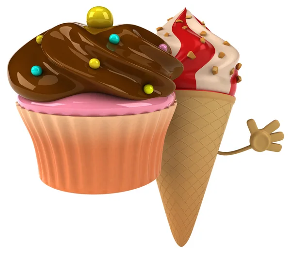 Cartoon-Eis — Stockfoto