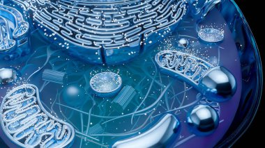 Japonya 'da hücre bölünmesinde yer alan merkezkaç üç boyutlu resimleme