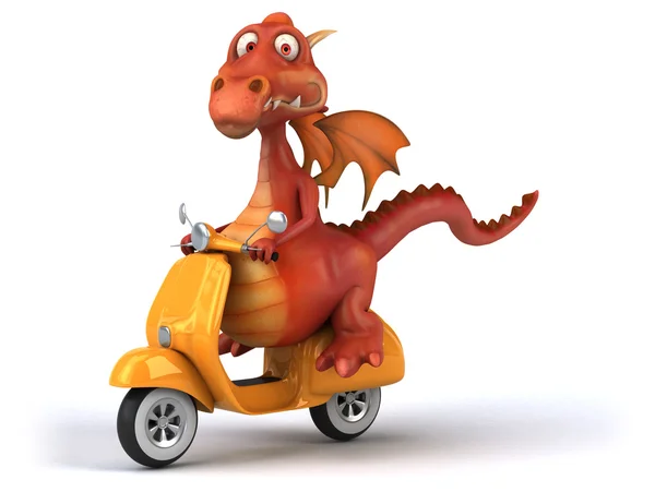 Eğlenceli çizgi film dragon — Stok fotoğraf