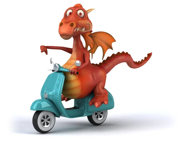 Fun cartoon dragon — Stock Photo, Image