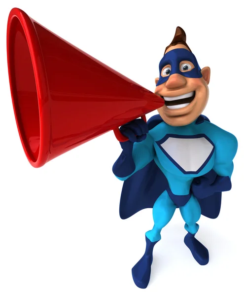 Fun cartoon superhero — Stock Photo, Image