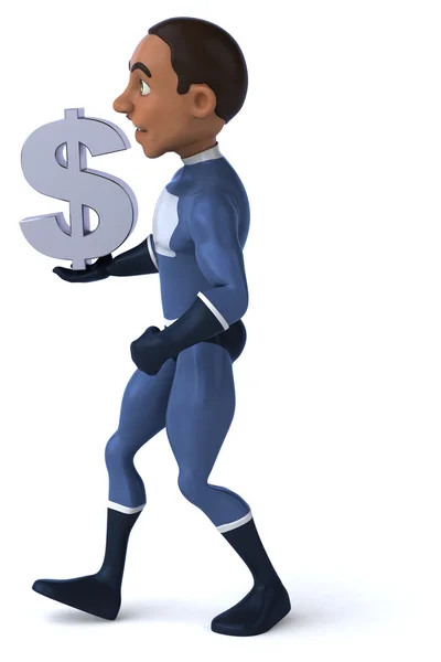 Fun cartoon superhero — Stock Photo, Image