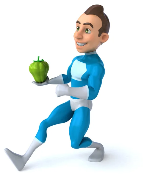 Fun cartoon superhero — Stock Photo, Image