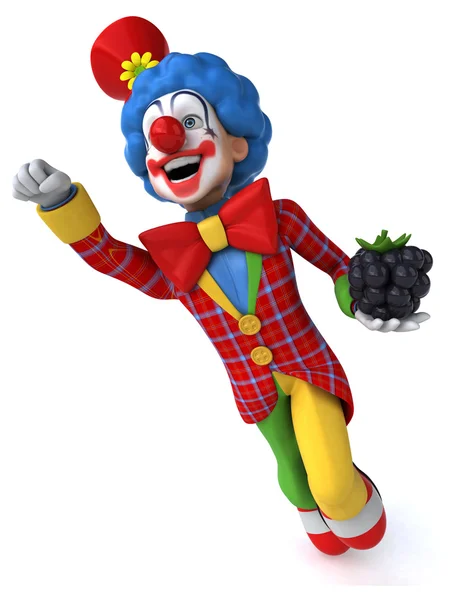 Divertente clown cartone animato — Foto Stock