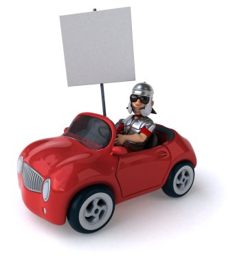 Eğlenceli araba zekâ Roma solider