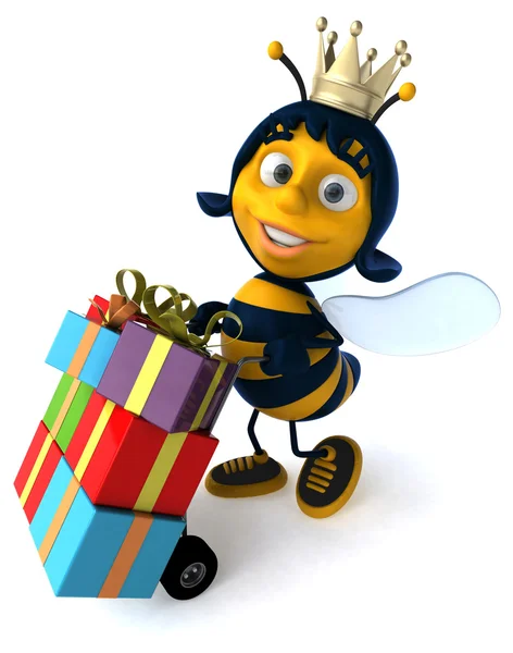 Funny cartoon bee — Stock Photo, Image