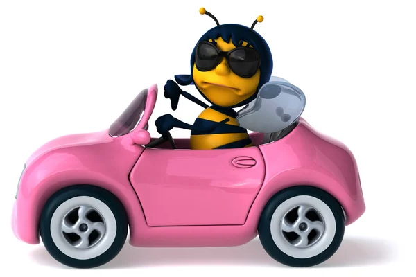 Roliga tecknade bee — Stockfoto