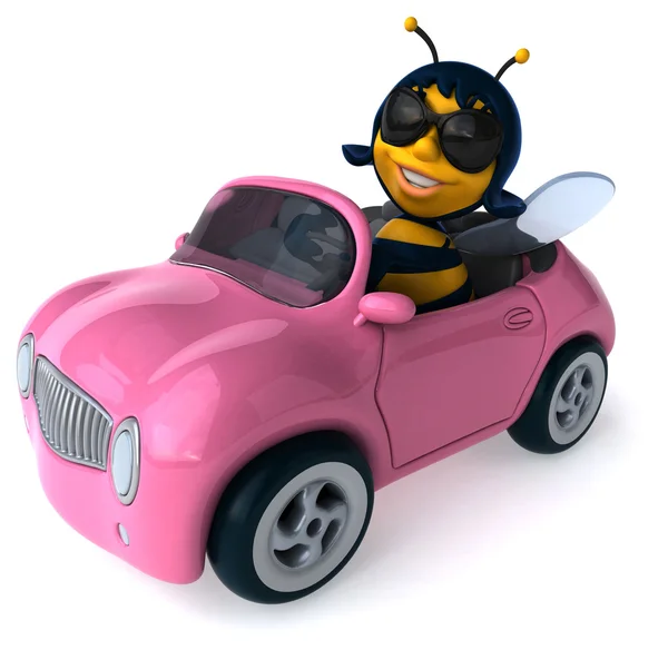 Fun cartoon bee — Stock Photo, Image