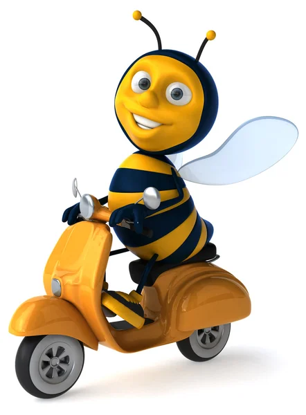 Leuke cartoon bee — Stockfoto