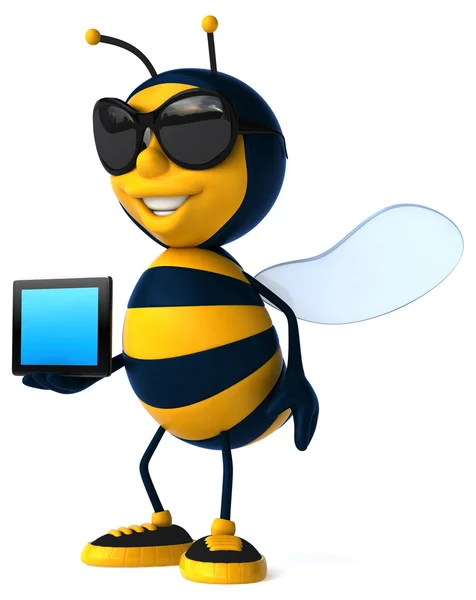 Fun cartoon bee — Stock Photo, Image