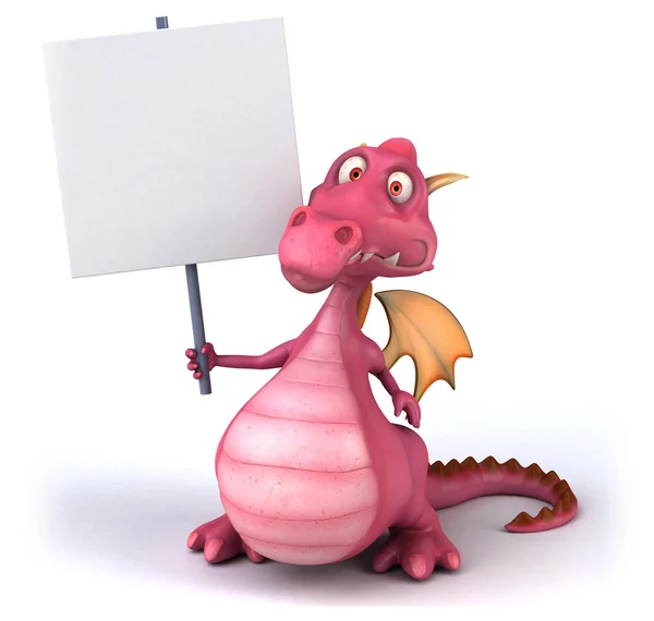 Leuke cartoon dragon — Stockfoto