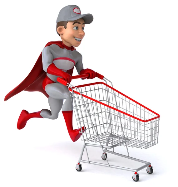 Cartoon-Supermechaniker — Stockfoto