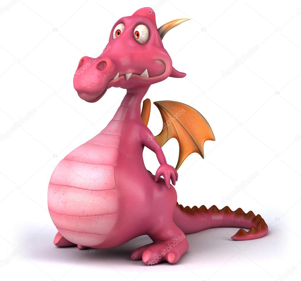 Fun cartoon dragon