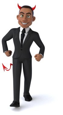 Eğlenceli karikatür işadamı