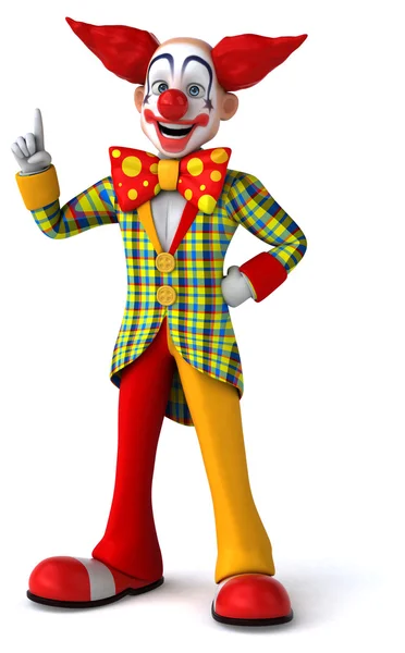 Leuke cartoon clown — Stockfoto