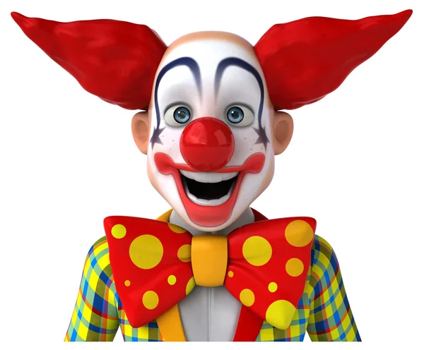 Leuke cartoon clown — Stockfoto