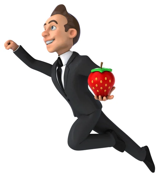 Fun cartoon businessman — Stock Photo, Image